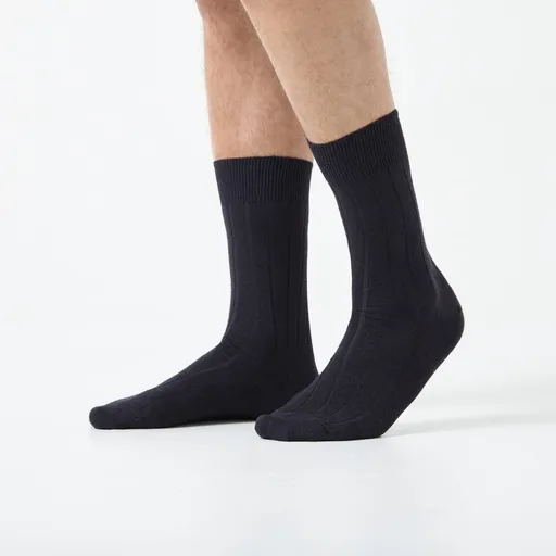 Șosete cu nervuri din lână și mătase Labonal