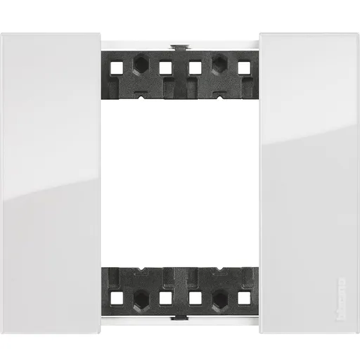 Rama ornament 2 module Bticino Living Now KA4802DW, ice
