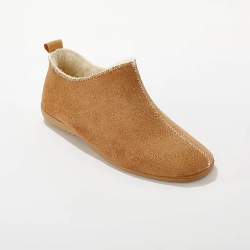 Papuci înalți din piele de căprioară naturală