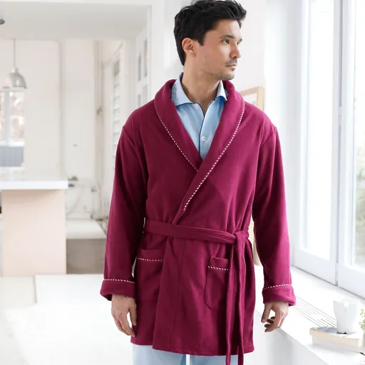 Halat de baie scurt din fleece