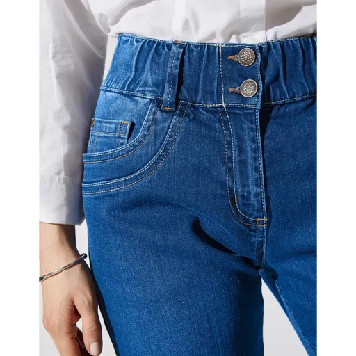 Blugi mamă cu talie elastică