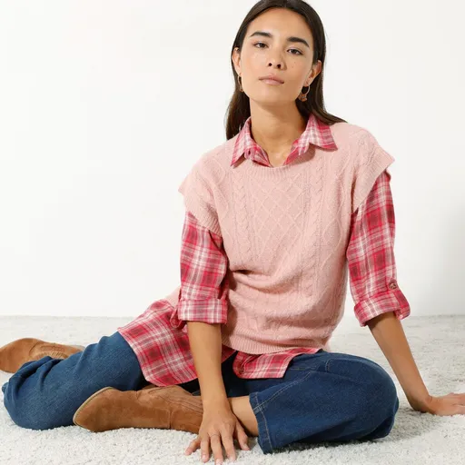 Pulover cu model împletitură