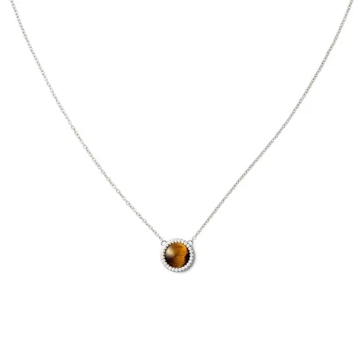 Daniel Wellington Colier frumos cu ochi de tigru și cristale Audrey DW00401457