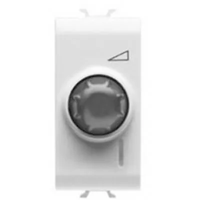 Variator rotativ tensiuni rezistive 100-900W si tensiuni inductive 40-300VA 1M Gewiss Chorus GW10564, alb