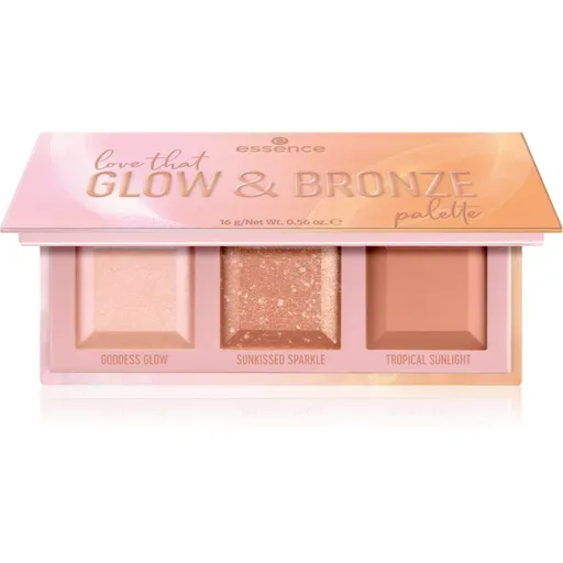 essence love that GLOW & BRONZE Patela pentru conturul fetei 16 g