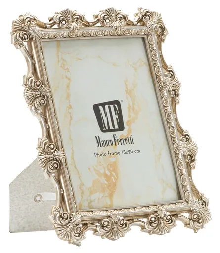 Rama foto Florence, Mauro Ferretti, 15x20 cm, polirasina/sticla, argintiu