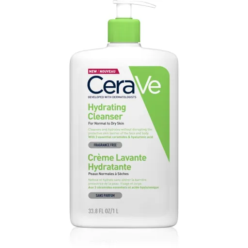 CeraVe Cleansers Hydrating Cleanser emulsie pentru curatare cu efect de hidratare 1000 ml