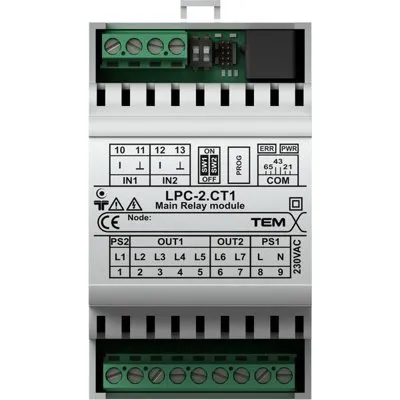 Modul Releu pt intrerupator cu cartela 2x16A 250V~, TEM Modul TEM-EM49-U