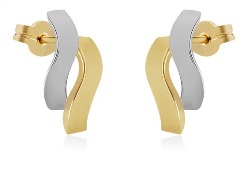 Brilio Cercei atemporali bicolori din aur 14/300.992/3