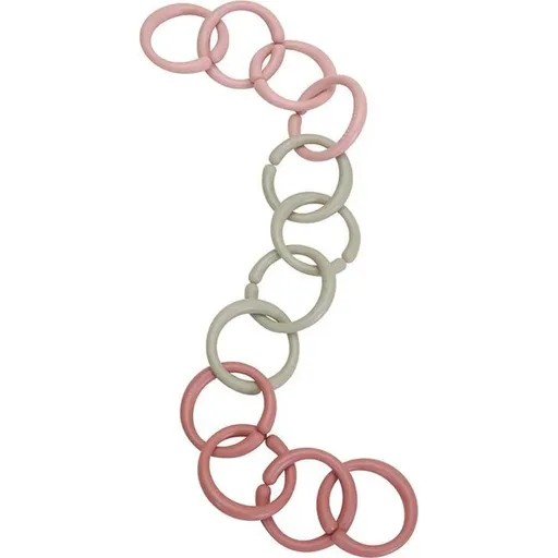 Little Dutch Fairy Garden Little Loops Toy Rings set de cercuri pentru nou-nascuti si copii 0 m+ Pink 12 buc