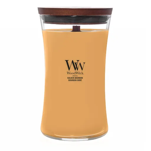 WoodWick Lumânare parfumată vază mare Golden Bourbon 609,5 g