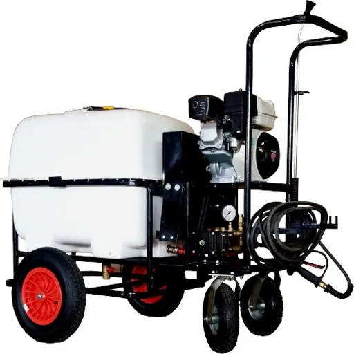 Atomizor profesional pe roti, DVS-200, Motor Briggs - Stratton, Lance Profesionala, Rola furtun presiune 25M, Bazin 200L, Jet 40 bar