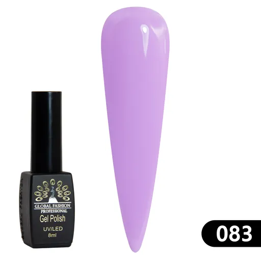 Gel Lacquer Global Fashion Black Elite 8 ml - 083, TPO Free
