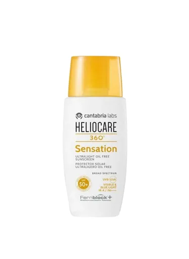 Heliocare Cremă fluidă pentru bronzare 360° Sensation (Ultralight Oil Free Sunscreen) 50 ml