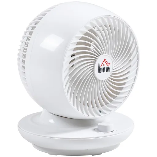 HOMCOM Ventilator cu Oscilare 70° și Înclinare 90°, 3 Viteze, Flux Aer Puternic, Design Modern | Aosom Romania