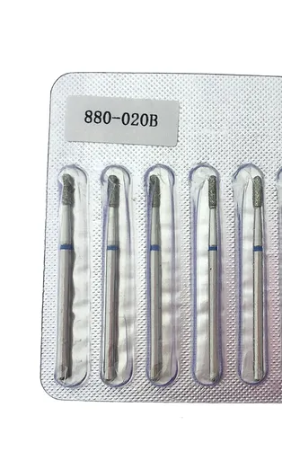 Capat freza diamant, cilindru, albastru, 880-020B