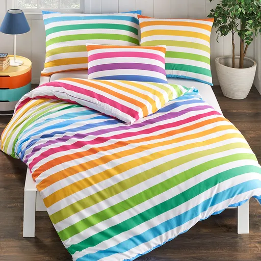 Lenjerie de pat din bumbac 4Home Rainbow, 140 x200 cm, 70 x 90 cm