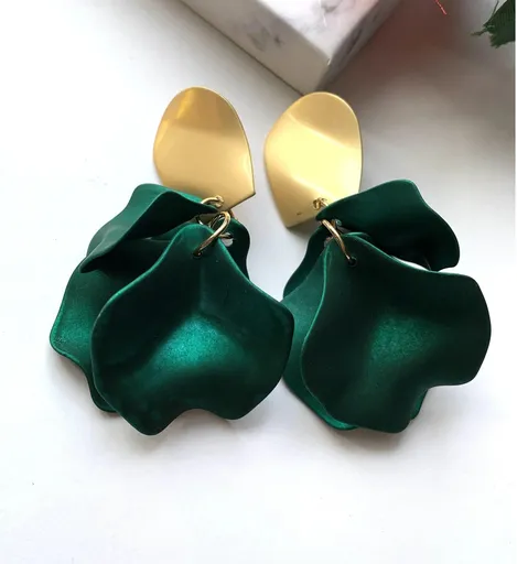 Cercei cu Petale Verzi - 3006709