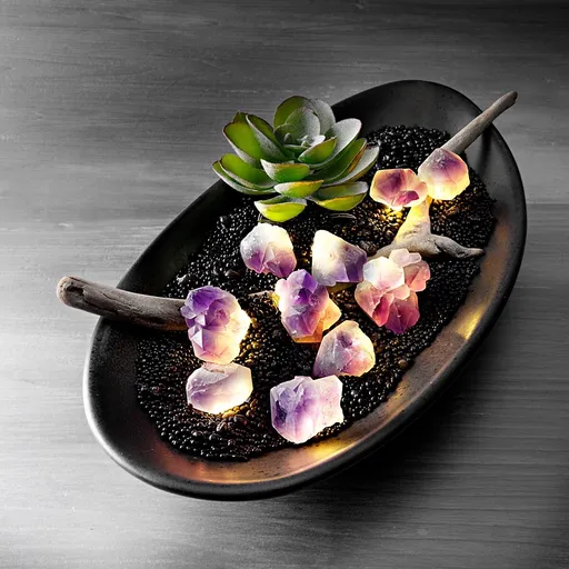 Ghirlandă luminoasă LED Aura cu cuarț natural