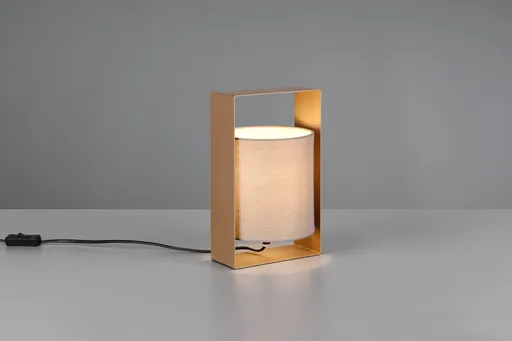 Lampa de masa Pail, RL, 16x15x27 cm, 10W, 1x E27, metal, maro