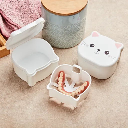 Cutie pentru proteză dentară Cat