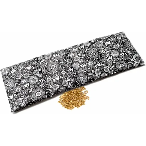 Perna încălzitoare pentru zona lombară cu grâu, alb-negru, alb + negru