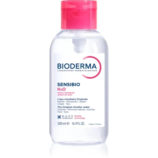 Bioderma Sensibio H2O apă micelară pentru piele sensibilă cu pompiță 500 ml
