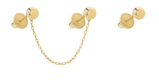 Brilio Cercei stilați asimetrici din aur galben 14/295.001/17 Esp