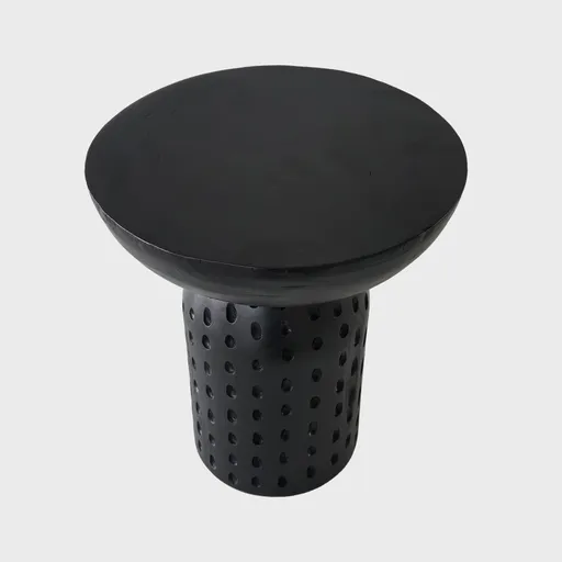 Masuta de cafea Charme, Homla, 37x42 cm, lemn, negru