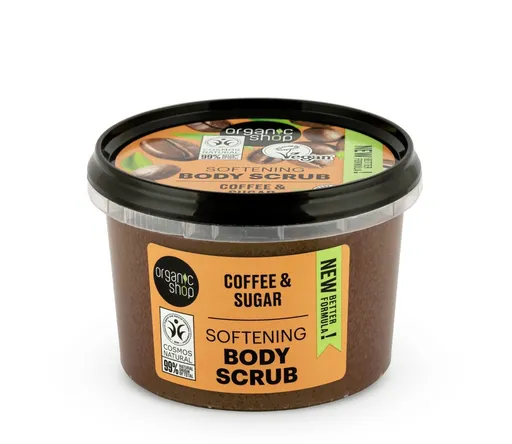 Organic Shop Peeling de corp pentru înmuiere Cafea și zahăr (Softening Body Scrub) 250 ml