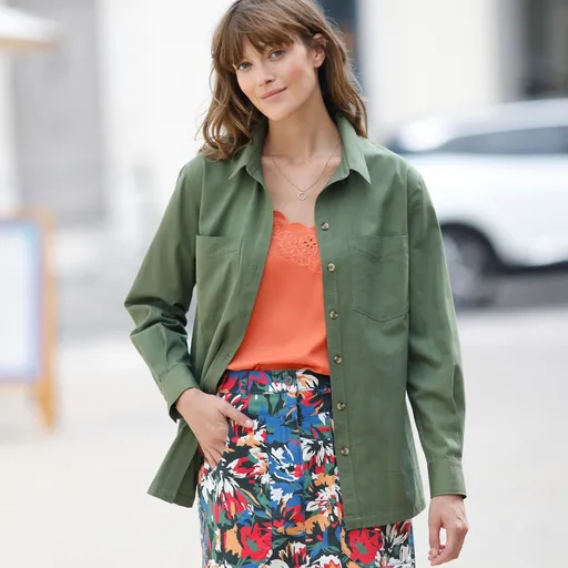 Cămașă lungă din tweed