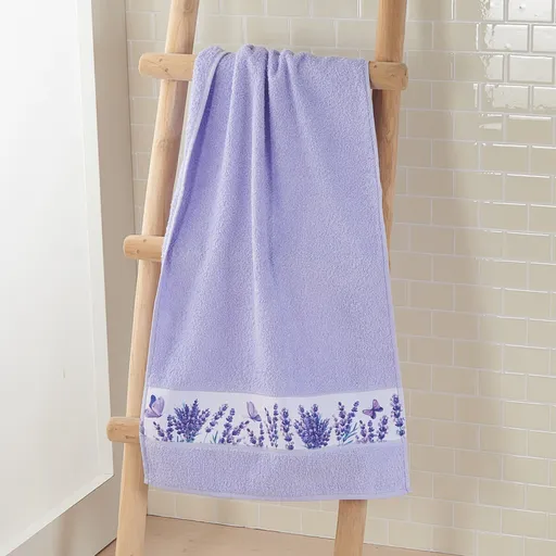 Prosop de duș lavanda 50 x 100 cm
