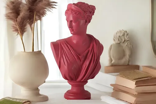 Decoratiune, CY0436, 19x10x32 cm, Poliester, Rosu