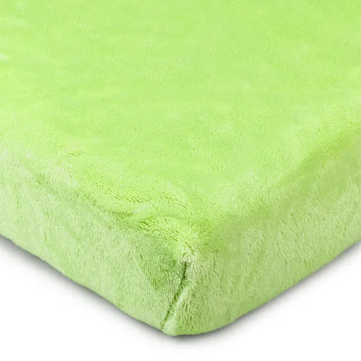 Cearşaf de pat microflanelă 4Home, verde, verde, 90 x 200 cm