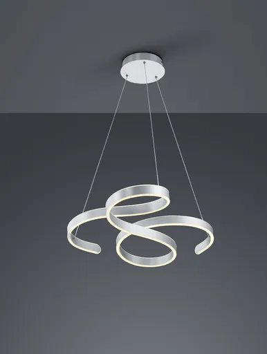 Lustra Francis, TRIO, 72x68x150 cm, 48W, 1x SMD, metal, argintiu lucios