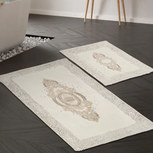 Set covorase de baie, L'essentiel Maison, Aln_E4_268, Crem