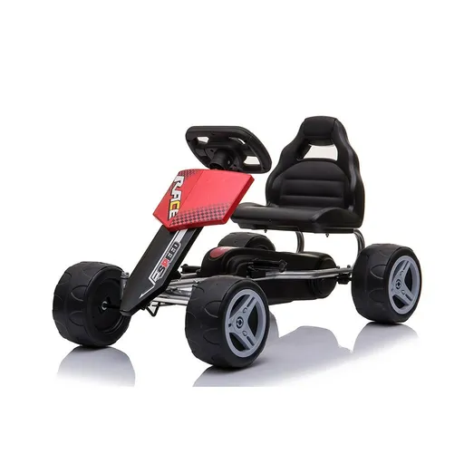 Mașină cu pedale pentru copii Baby Mix Go-kartSpeedy, roșie