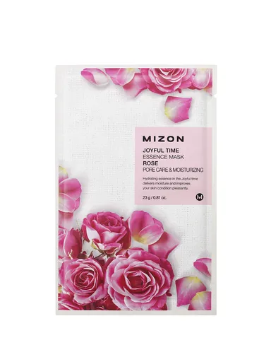 Mizon Mască 3D cu extract de trandafir pentru piele uscată Joyful Time (Essence Mask Rose) 23 g