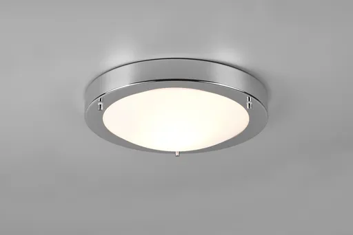 Plafoniera Condus, TRIO, 31.5x8 cm, 60W, 1x E27, metal, argintiu