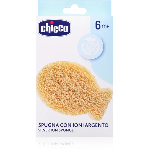 Chicco Silver Ion Sponge 6m+ burete de baie, cu ioni de argint, pentru copii 1 buc