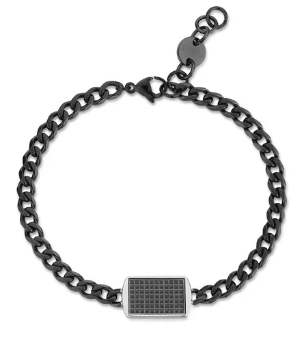 S'Agapõ Brățară modernă din oțel pentru bărbați Tag Me Too STG11