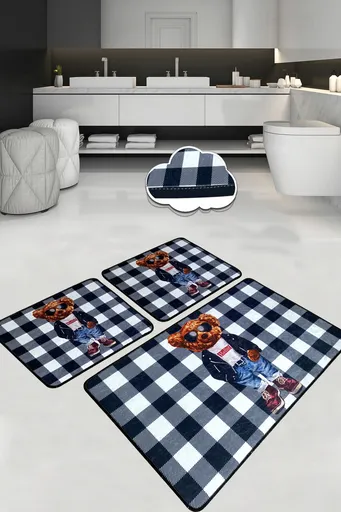 Set covorase de baie, L'essentiel Maison, Heat, Poliester, Multicolor