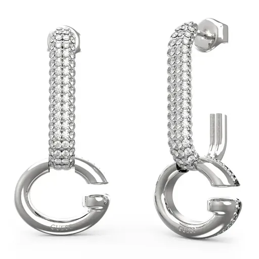 Guess Cercei suspendați la modă din oțel Oh My G JUBE04520JWRHT/U