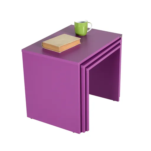 Măsuță auxiliară SHP Purple, 3 buc., mov