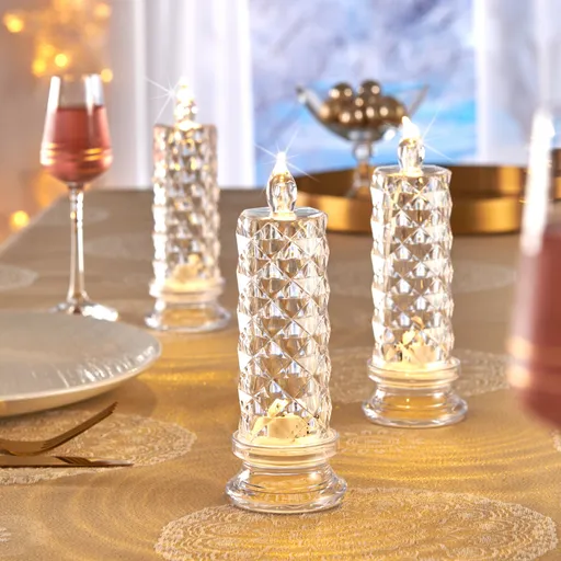 LED lumânări set de 3