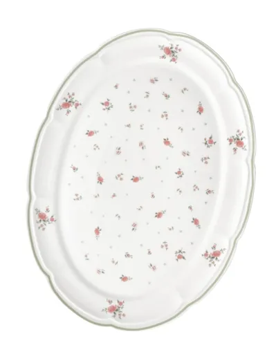 Platou servire, Nonna Rosa, Brandani, 40x30 cm, portelan