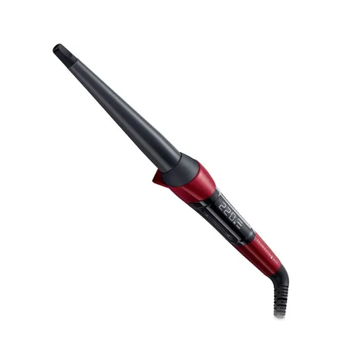 Ondulator pentru par Remington CI96W1 Silk Curling Wand, LCD, 220°C, Ceramica, Manusa, Rosu / Negru
