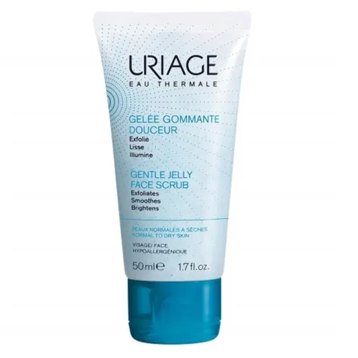 Uriage Peeling de corp pentru pielea normală chiar uscată Gentle Jelly Face Scrub 50 ml