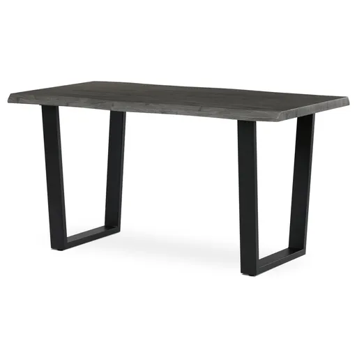 Masă de sufragerie 140 x 80 cm, stejar gri, gri