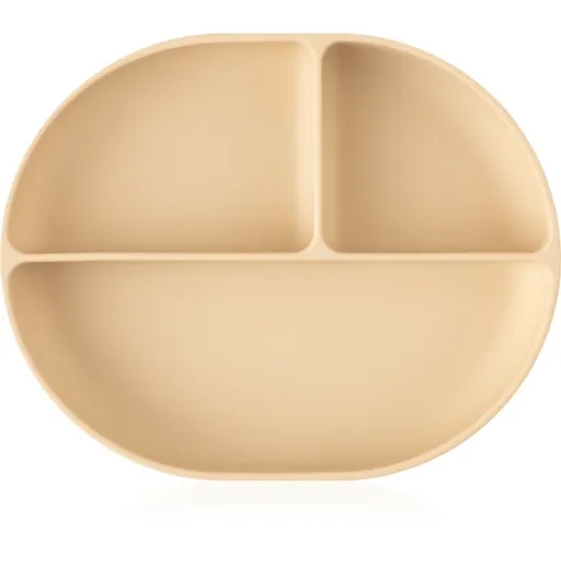 Petite&Mars Take&Match 6m+ farfurie compartimentată cu ventuză Desert Sand 1 buc